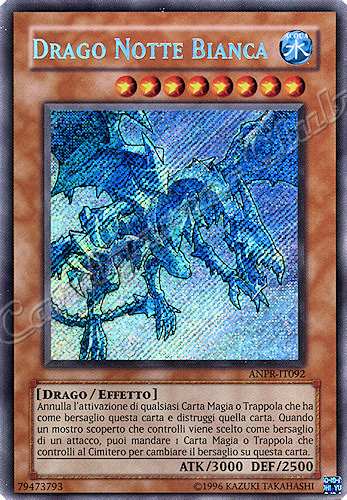 ANPR-IT092 Drago Notte Bianca rara segreta Unlimited (IT) -NEAR MINT-