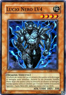 CDIP-IT009 Lucio Nero LV4 comune Unlimited (IT) -NEAR MINT-