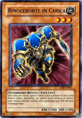 CDIP-IT031 Rinoceronte in Carica rara Unlimited (IT) -NEAR MINT-