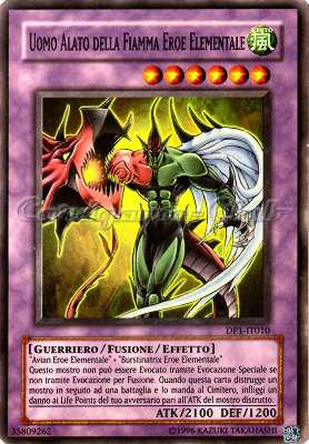 DP1-IT010 Uomo Alato della Fiamma Eroe Elementale super rara Unlimited (IT) -NEAR MINT-