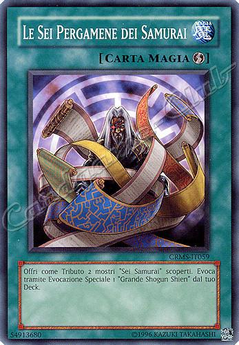 CRMS-IT059 Le Sei Pergamene dei Samurai comune Unlimited (IT) -NEAR MINT-