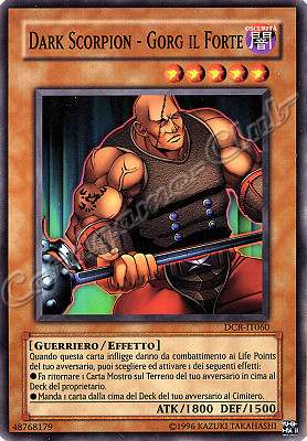 DCR-IT060 Dark Scorpion-Gorg il Forte comune (IT) -NEAR MINT-