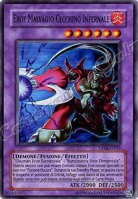 DP06-IT012 Eroe Malvagio Cecchino Infernale super rara Unlimited (IT) -NEAR MINT-