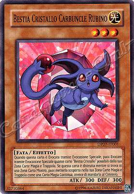 DP07-IT001 Bestia Cristallo Carbuncle Rubino comune Unlimited (IT) -NEAR MINT-