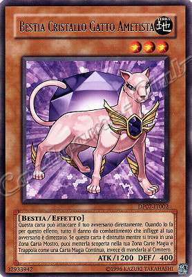 DP07-IT002 Bestia Cristallo Gatto Ametista rara Unlimited (IT) -NEAR MINT-