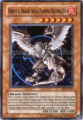 DR3-IT007 Horus il Drago della Fiamma Oscura LV6 super rara (IT) -NEAR MINT-