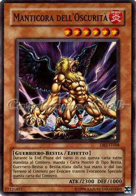 DR2-IT068 Manticora dell'Oscurita' super rara (IT) -NEAR MINT-