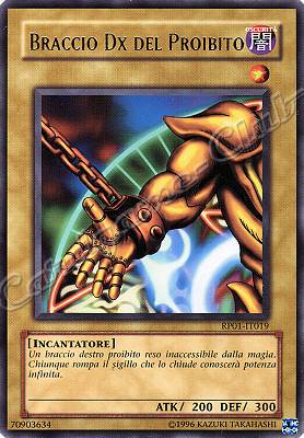 RP01-IT019 Braccio Dx del Proibito rara (IT) -NEAR MINT-