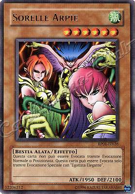 RP01-IT026 Sorelle Arpie rara (IT)  -GOOD-