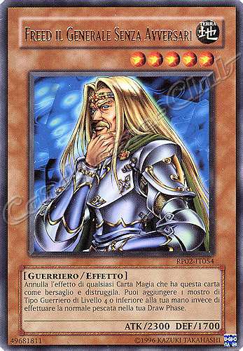 RP02-IT054 Freed il Generale Senza Avversari rara (IT) -NEAR MINT-