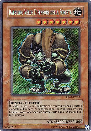 RP02-IT099 Babbuino Verde Difensore della Foresta rara segreta (IT) -NEAR MINT-