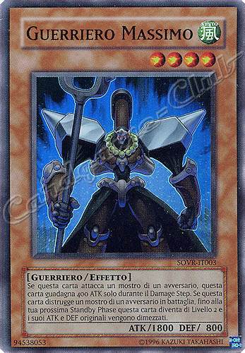SOVR-IT003 Guerriero Massimo super rara Unlimited (IT) -NEAR MINT-