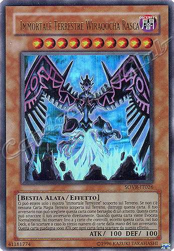 SOVR-IT026 Immortale Terrestre Wiraqocha Rasca ultra rara Unlimited (IT) -NEAR MINT-