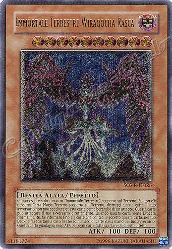 SOVR-IT026 Immortale Terrestre Wiraqocha Rasca rara ultimate Unlimited (IT) -NEAR MINT-