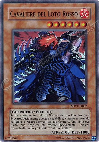 SOVR-IT032 Cavaliere del Loto Rosso super rara Unlimited (IT) -NEAR MINT-