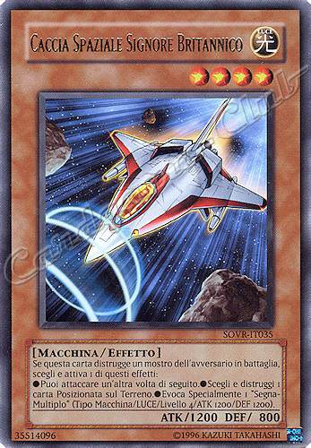 SOVR-IT035 Caccia Spaziale Signore Britannico rara Unlimited (IT) -NEAR MINT-
