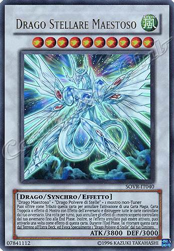 SOVR-IT040 Drago Stellare Maestoso ultra rara Unlimited (IT) -NEAR MINT-