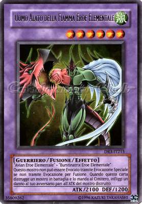 DR3-IT215 Uomo Alato della Fiamma Eroe Elementale ultra rara (IT) -NEAR MINT-