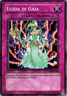 STON-IT068 Egida di Gaia rara segreta Unlimited (IT) -NEAR MINT-