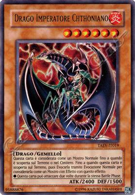 TAEV-IT019 Drago Imperatore Chthoniano ultra rara Unlimited (IT) -NEAR MINT-