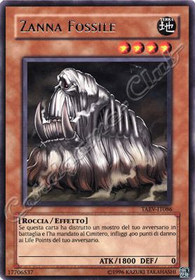 TAEV-IT086 Zanna Fossile rara Unlimited (IT) -NEAR MINT-