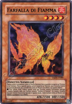 TAEV-IT089 Farfalla di Fiamma super rara Unlimited (IT) -NEAR MINT-