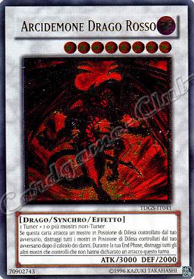 TDGS-IT041 Arcidemone Drago Rosso rara ultimate Unlimited (IT) -NEAR MINT-