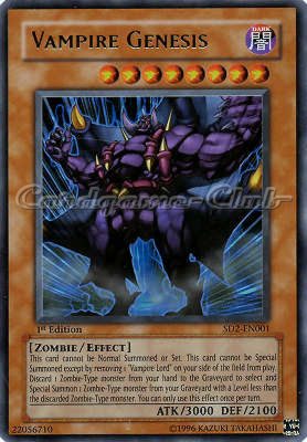 SD2-EN001 Vampire Genesis ultra rara 1st edition -NEAR MINT-