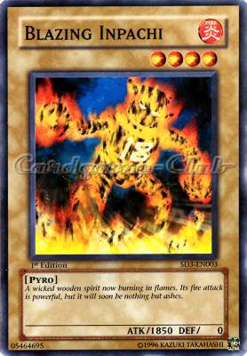 SD3-EN003 Blazing Inpachi comune 1st edition -NEAR MINT-