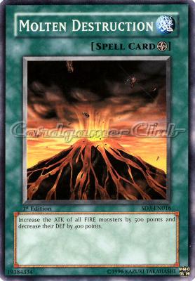 SD3-EN016 Molten Destruction comune 1st edition -NEAR MINT-