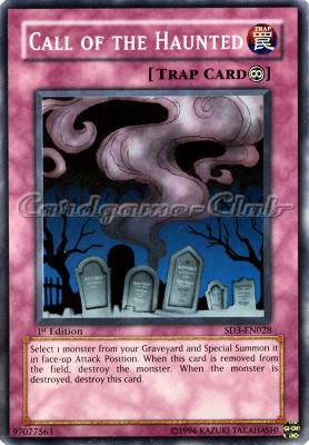 SD3-EN028 Call of the Haunted comune 1st edition -NEAR MINT-