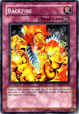 SD3-EN031 Backfire comune 1st edition -NEAR MINT-