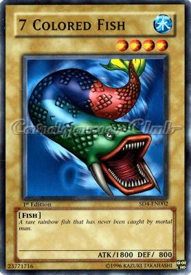 SD4-EN002 7 Colored Fish comune 1st edition -NEAR MINT-