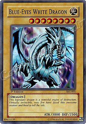 SKE-001 Blue-Eyes White Dragon super rara 1st edition -NEAR MINT-