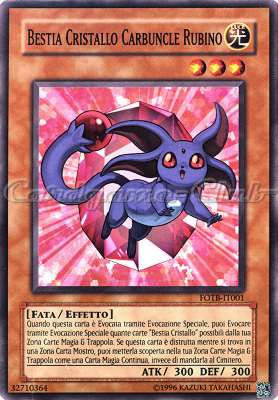 FOTB-IT001 Bestia Cristallo Carbuncle Rubino comune Unlimited (IT) -NEAR MINT-