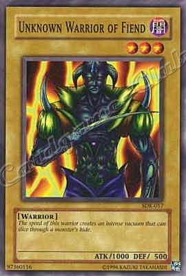 SDK-017 Unknown Warrior of Fiend comune Unlimited -NEAR MINT-