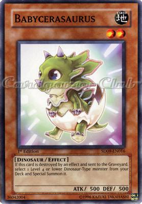 SD09-EN016 Babycerasaurus comune 1st edition -NEAR MINT-