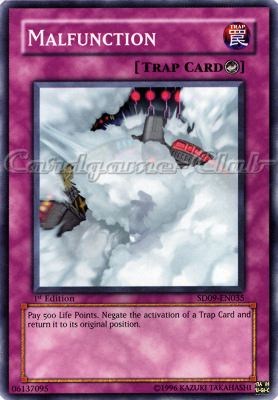 SD09-EN035 Malfunction comune 1st edition -NEAR MINT-