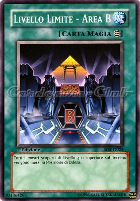 SD3-IT024 Livello Limite-Area B comune 1a Edizione (IT) -NEAR MINT-