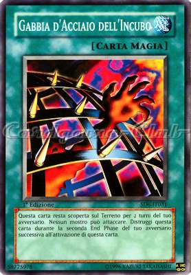 SD6-IT031 Gabbia d'Acciaio dell'Incubo comune 1a Edizione (IT) -NEAR MINT-