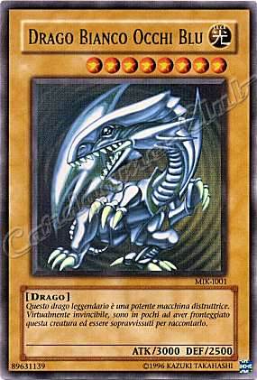 MIK-I001 Drago Bianco Occhi Blu ultra rara Unlimited (IT) -NEAR MINT-