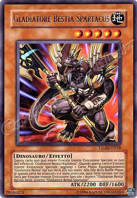 GLAS-IT018 Gladiatore Bestia Spartacus rara Unlimited (IT) -NEAR MINT-