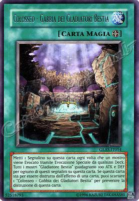 GLAS-IT054 Colosseo-Gabbia dei Gladiatori Bestia rara Unlimited (IT) -NEAR MINT-