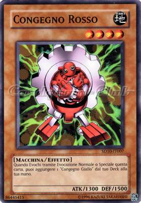 SD10-IT007 Congegno Rosso comune Unlimited (IT) -NEAR MINT-