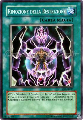 SD5-IT032 Rimozione della Restrizione comune Unlimited (IT) -NEAR MINT-