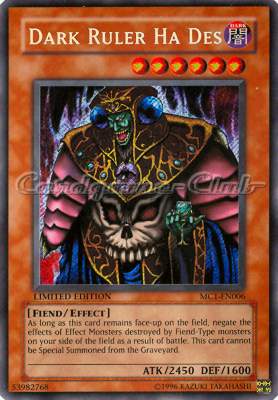 MC1-EN006 Dark Ruler Ha Des rara segreta Limited Edition (EN) -NEAR MINT-