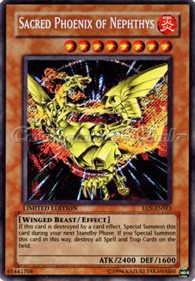 EEN-ENSE3 Sacred Phoenix of Nephithys rara segreta Limited Edition (EN) -NEAR MINT-