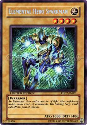 EHC2-EN001 Elemental Hero Sparkman rara segreta Limited Edition (EN) -NEAR MINT-