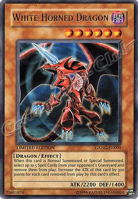 GXNG-EN001 White-Horned Dragon ultra rara Limited Edition (EN) -NEAR MINT-