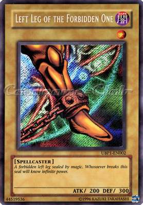 UBP1-EN002 Left Leg of the Forbidden One rara segreta Unlimited (EN) -NEAR MINT-
